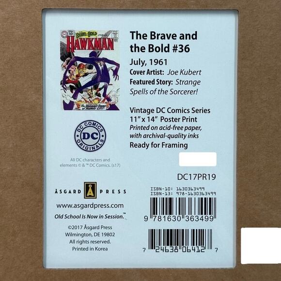 Poster: DC Comics - #36 The Brave and the Bold, July 1961 - Picture 2 of 2